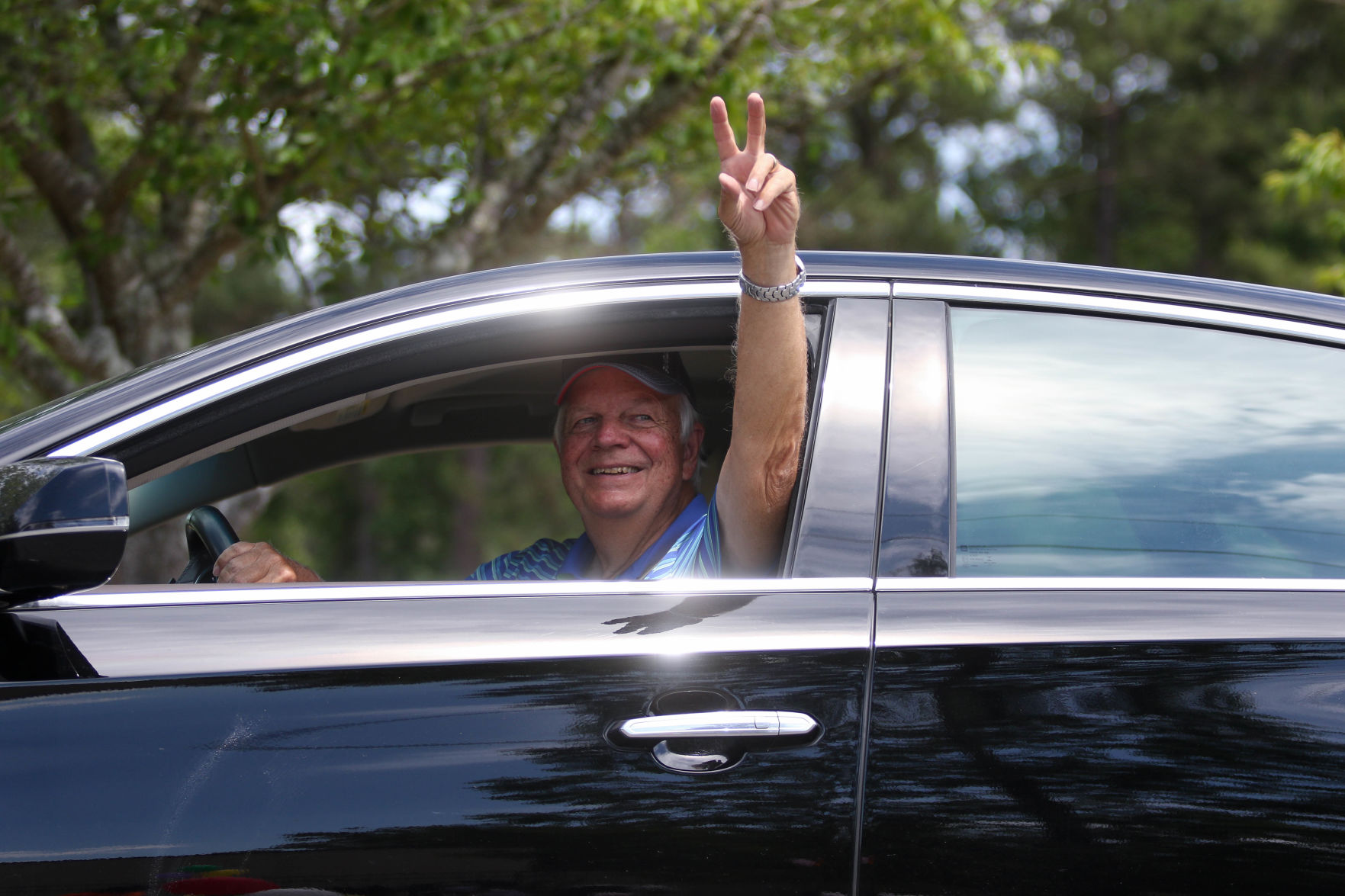 Car parade for Oak Park Nursing Home and Independent Living Community residents